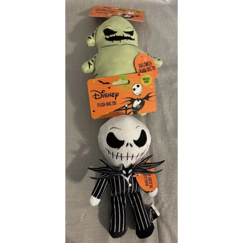New Disney Dog Toys, NMBC Plushies Jack Skellington & Oogie Boogie